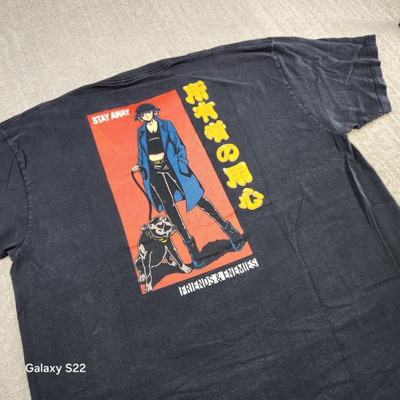 Friends And enemies Other - Anime Shirt Men XL Friends And Enemies Japanese Y2K Faded Cartoon